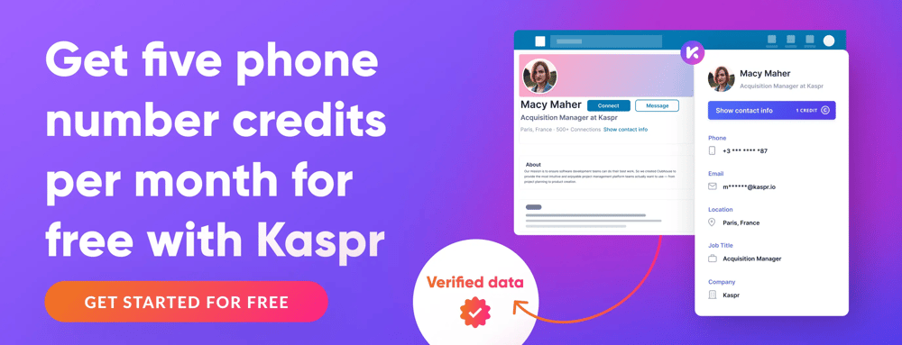 Blog CTA graphic - Five phone number credits per month for free